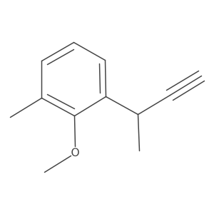 1-(But-3-yn-2-yl)-2-methoxy-3-methylbenzene结构式