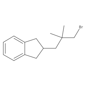 2-(3-bromo-2,2-dimethylpropyl)-2,3-dihydro-1H-indene结构式