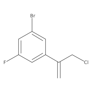 1-Bromo-3-(3-chloroprop-1-en-2-yl)-5-fluorobenzene结构式