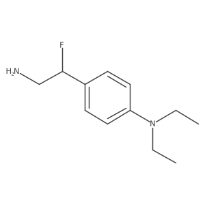 4-(2-amino-1-fluoroethyl)-N,N-diethylaniline结构式