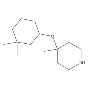 4-[(3,3-Dimethylcyclohexyl)oxy]-4-methylpiperidine结构式