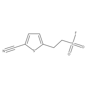 2-(5-Cyanothiophen-2-yl)ethane-1-sulfonyl fluoride Structure