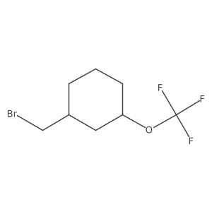 1-(Bromomethyl)-3-(trifluoromethoxy)cyclohexane Structure