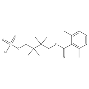 4-[(Chlorosulfonyl)oxy]-2,2,3,3-tetramethylbutyl 2,6-dimethylbenzoate Structure