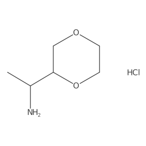 1-(1,4-Dioxan-2-yl)ethan-1-amine hydrochloride Structure
