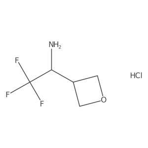 2,2,2-Trifluoro-1-(oxetan-3-yl)ethan-1-amine hydrochloride结构式