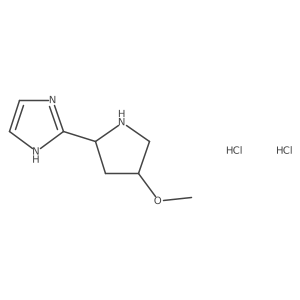 2-[(4R)-4-methoxypyrrolidin-2-yl]-1H-imidazole dihydrochloride结构式