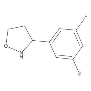 (S)-3-(3,5-Difluorophenyl)isoxazolidine Structure