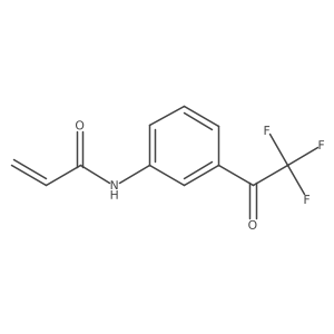 N-[3-(2,2,2-trifluoroacetyl)phenyl]prop-2-enamide结构式
