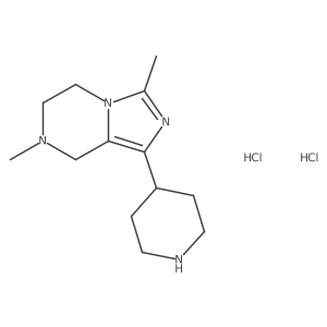 3,7-Dimethyl-1-piperidin-4-yl-6,8-dihydro-5H-imidazo[1,5-a]pyrazine;dihydrochloride Structure