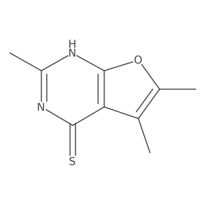 2,5,6-Trimethylfuro[2,3-d]pyrimidine-4(3H)-thione Structure