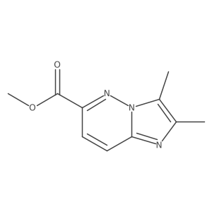 Methyl 2,3-dimethylimidazo[1,2-b]pyridazine-6-carboxylate结构式