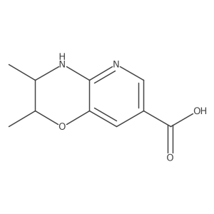 (2S,3S)-2,3-Dimethyl-3,4-dihydro-2H-pyrido[3,2-b][1,4]oxazine-7-carboxylic acid结构式