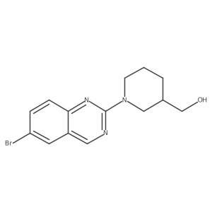[1-(6-Bromoquinazolin-2-yl)piperidin-3-yl]methanol Structure