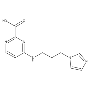 4-{[3-(1H-imidazol-1-yl)propyl]amino}pyrimidine-2-carboxylic acid Structure