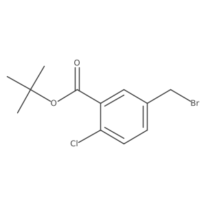 Tert-butyl 5-(bromomethyl)-2-chlorobenzoate结构式