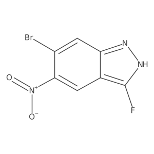 6-bromo-3-fluoro-5-nitro-1H-Indazole Structure