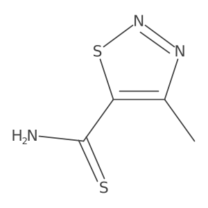 4-Methyl-[1,2,3]thiadiazole-5-carbothioic acid amide结构式