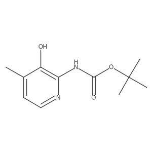 tert-butyl N-(3-hydroxy-4-methylpyridin-2-yl)carbamate Structure