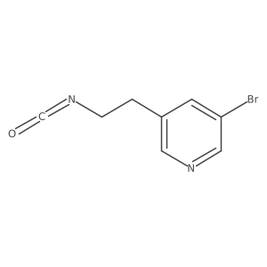 3-Bromo-5-(2-isocyanatoethyl)pyridine Structure
