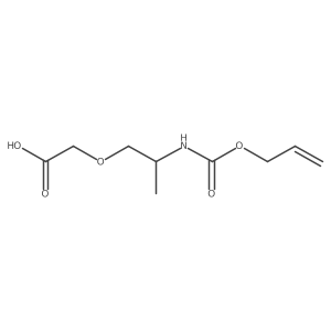 2-(2-{[(Prop-2-en-1-yloxy)carbonyl]amino}propoxy)acetic acid Structure