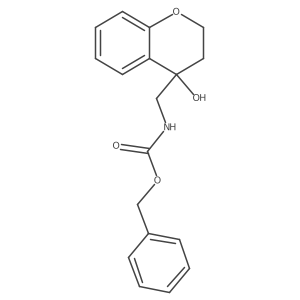 benzyl N-[(4-hydroxy-3,4-dihydro-2H-1-benzopyran-4-yl)methyl]carbamate Structure