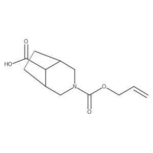 3-[(Prop-2-en-1-yloxy)carbonyl]-3-azabicyclo[3.2.1]octane-8-carboxylic acid Structure