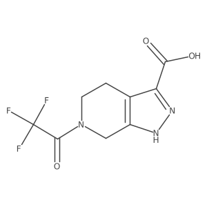 6-(2,2,2-trifluoroacetyl)-1H,4H,5H,6H,7H-pyrazolo[3,4-c]pyridine-3-carboxylic acid Structure