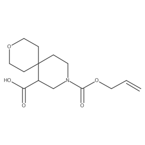 9-[(Prop-2-en-1-yloxy)carbonyl]-3-oxa-9-azaspiro[5.5]undecane-7-carboxylic acid结构式