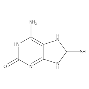 6-Amino-8-mercapto-3,7,8,9-tetrahydro-2H-purin-2-one Structure