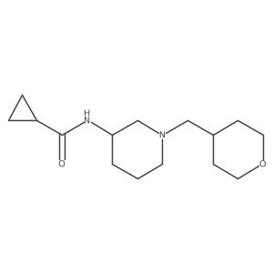 N-{1-[(oxan-4-yl)methyl]piperidin-3-yl}cyclopropanecarboxamide Structure