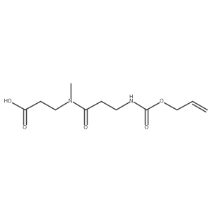 3-(N-methyl-3-{[(prop-2-en-1-yloxy)carbonyl]amino}propanamido)propanoic acid Structure