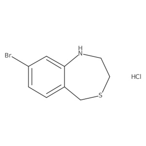 8-Bromo-1,2,3,5-tetrahydro-4,1-benzothiazepine hydrochloride结构式