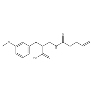 2-[(3-Methoxyphenyl)methyl]-3-{[(prop-2-en-1-yloxy)carbonyl]amino}propanoic acid结构式