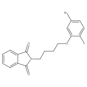 2-(4-(5-Bromo-2-fluorophenoxy)butyl)isoindoline-1,3-dione Structure