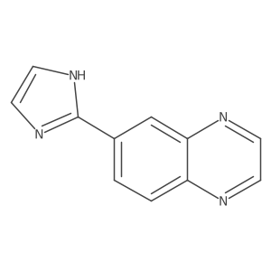 6-(1H-imidazol-2-yl)quinoxaline结构式
