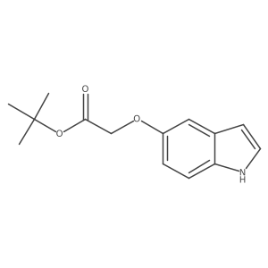 1,1-Dimethylethyl 2-(1H-indol-5-yloxy)acetate Structure