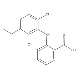 2-[(2,6-Dichloro-3-ethylphenyl)amino]benzoic acid结构式