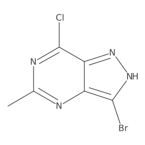3-Bromo-7-chloro-5-methyl-1H-pyrazolo[4,3-d]pyrimidine Structure