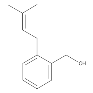 2-(3-Methyl-2-buten-1-yl)benzenemethanol Structure