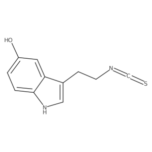 3-(2-isothiocyanatoethyl)-1H-indol-5-ol Structure