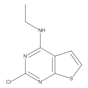 2-chloro-N-ethylthieno[2,3-d]pyrimidin-4-amine结构式