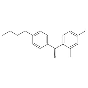 (4-Butylphenyl)(4-fluoro-2-methylphenyl)methanone Structure