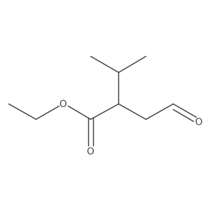 Ethyl 2-isopropyl-3-formyl-propionate结构式