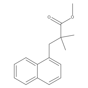 Methyl 2,2-dimethyl-3-(naphthalen-1-yl)propanoate结构式