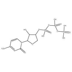 (3S,4R,5R)-5-(4-Amino-2-oxopyrimidin-1(2H)-yl)-4-hydroxytetrahydrofuran-3-yl tetrahydrogen triphosphate Structure