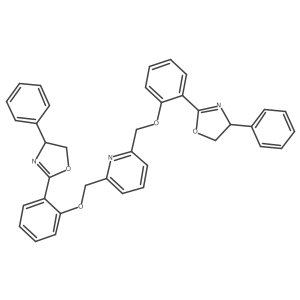 2,6-Bis((2-((R)-4-phenyl-4,5-dihydrooxazol-2-yl)phenoxy)methyl)pyridine Structure