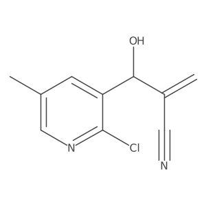 2-[(2-Chloro-5-methylpyridine-3-yl)(hydroxy)methyl]acrylonitrile Structure