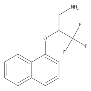 3,3,3-Trifluoro-2-(naphthalen-1-yloxy)-propylamine Structure