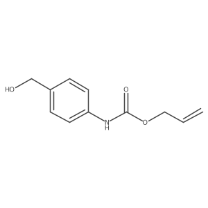 (4-Hydroxymethyl-phenyl)-carbamic acid allyl ester结构式